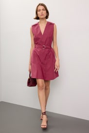 Sleeveless V-Neck Belted Dress by 3.1 Phillip Lim