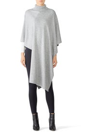 Heather Grey Poncho by Slate & Willow