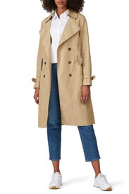 Striped Camel Trench Coat by Thakoon x RTR