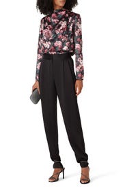 Peony Printed Top by Badgley Mischka