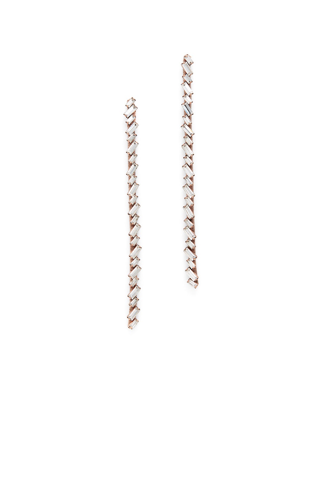 Crystal Metallic Linear Earrings by Erickson Beamon 0