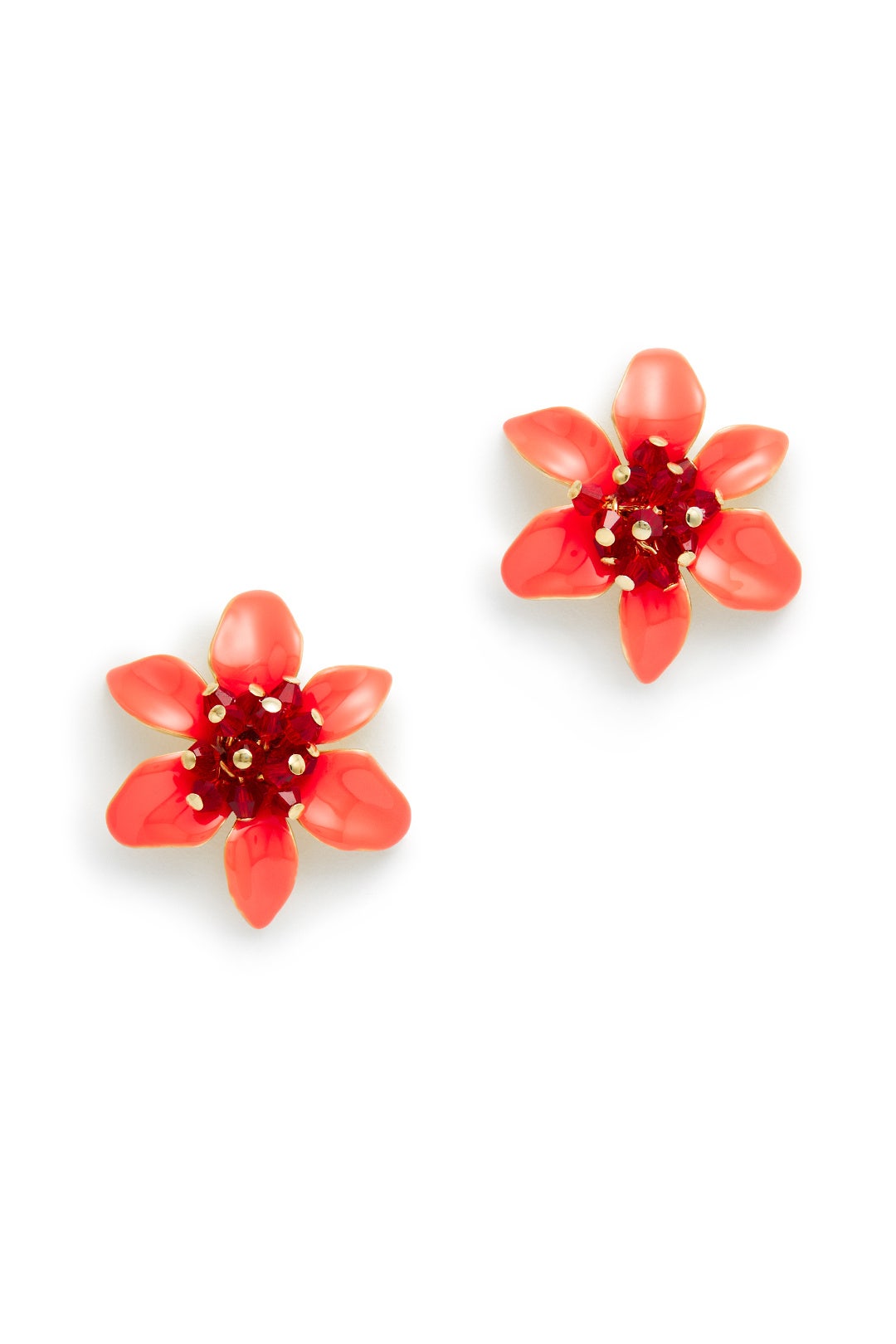 Red Lovely Lilies Statement Studs by kate spade new york accessories