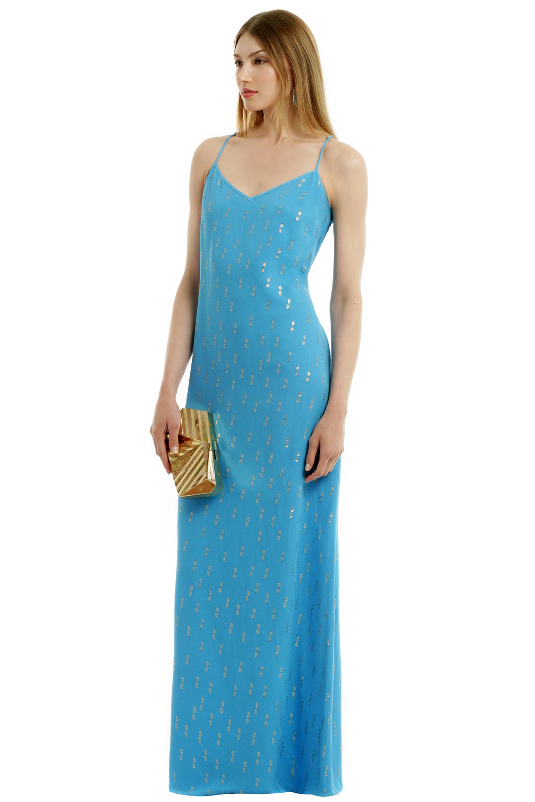 lilly formal dresses Tina Holly Couture TW005 Red Deep V-Neckline and A-line With A Leg Spi main image 1