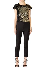 Sequin Baby Tee by Milly