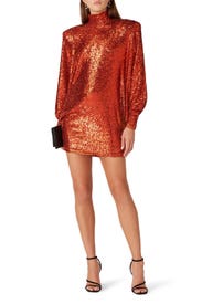 Copper Sequin Dress by NAEEM KHAN