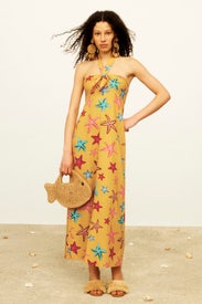 Del Linen Maxi Dress by SIMONMILLER