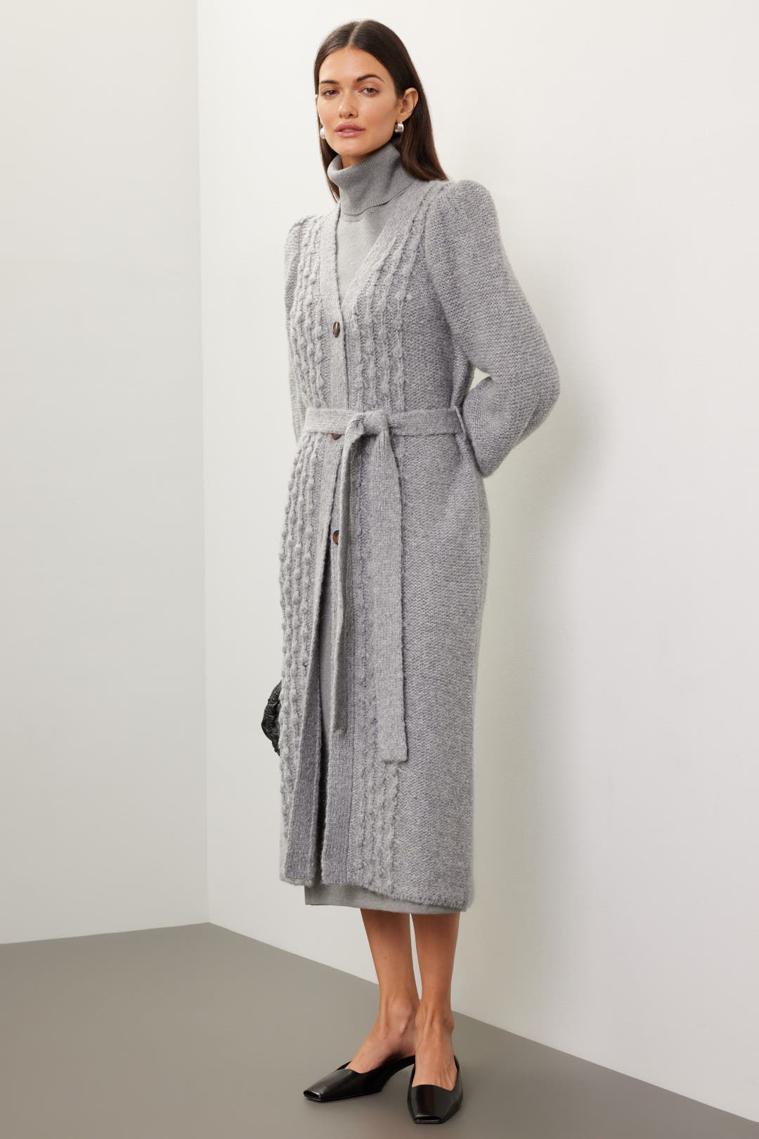 Grey Wide Rib Sweater Dress by Great Jones | Rent the Runway