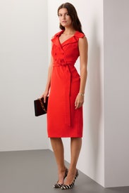 Orange Trench Dress by Badgley Mischka
