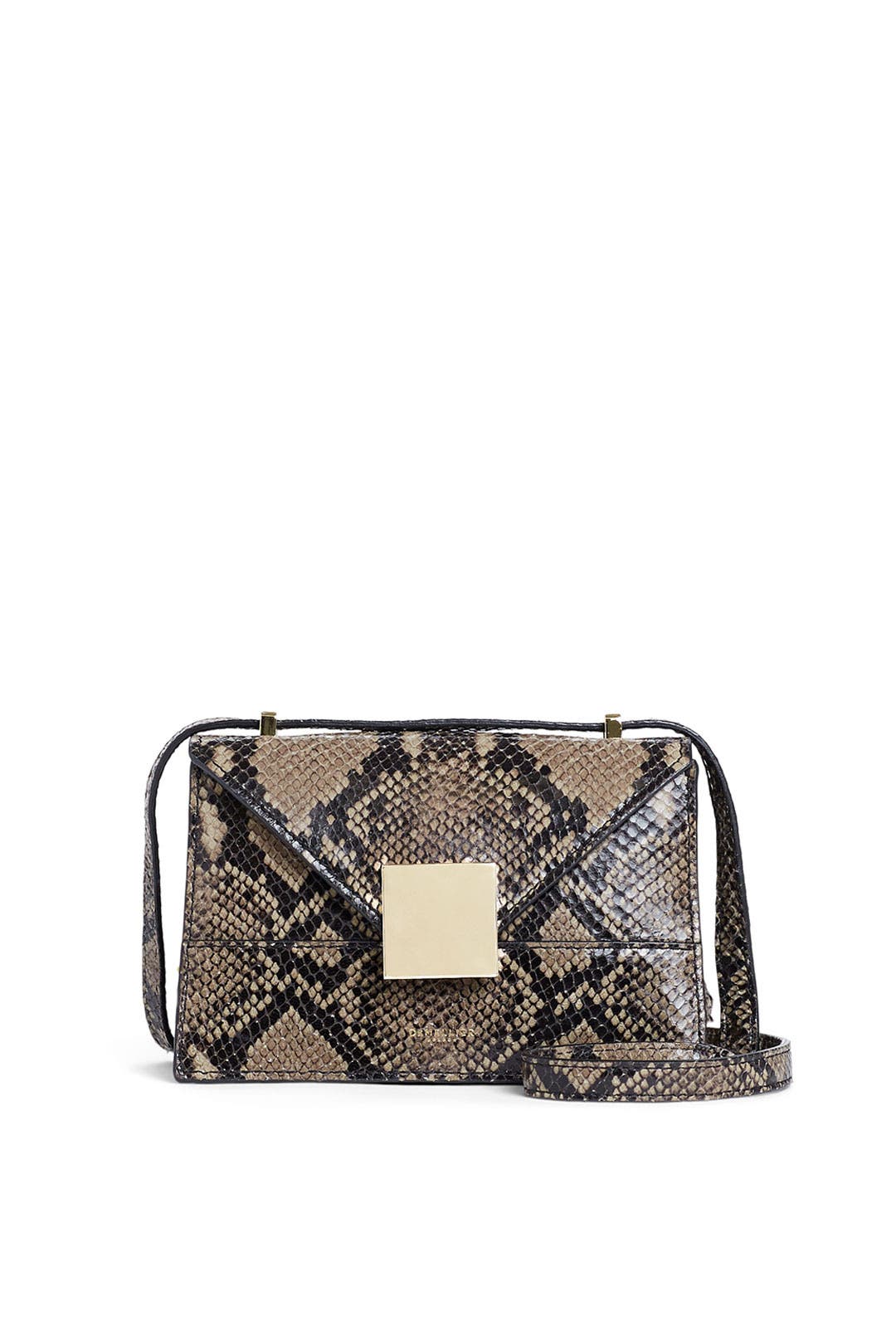 Olive Snake Mini Copenhagen Crossbody by DeMellier for $176 | Rent the ...