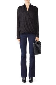 Brushed Knit Crossover Top by Slate & Willow