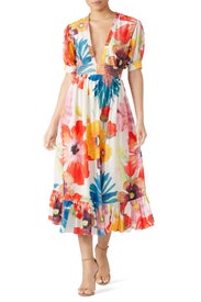 Multi Floral Greta Dress by CAROLINA K