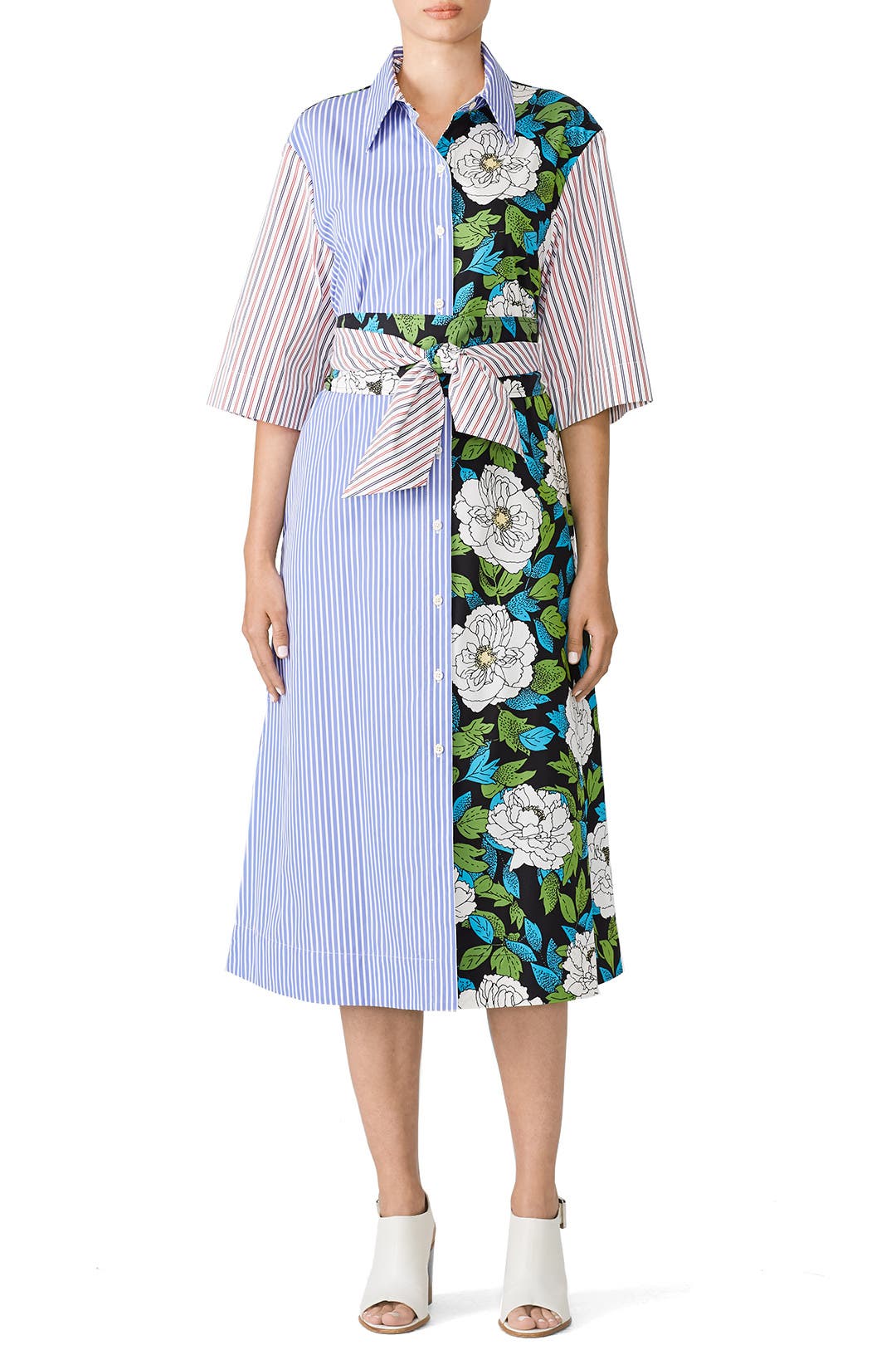 Mixed Print Shirtdress by Diane von Furstenberg | Rent the