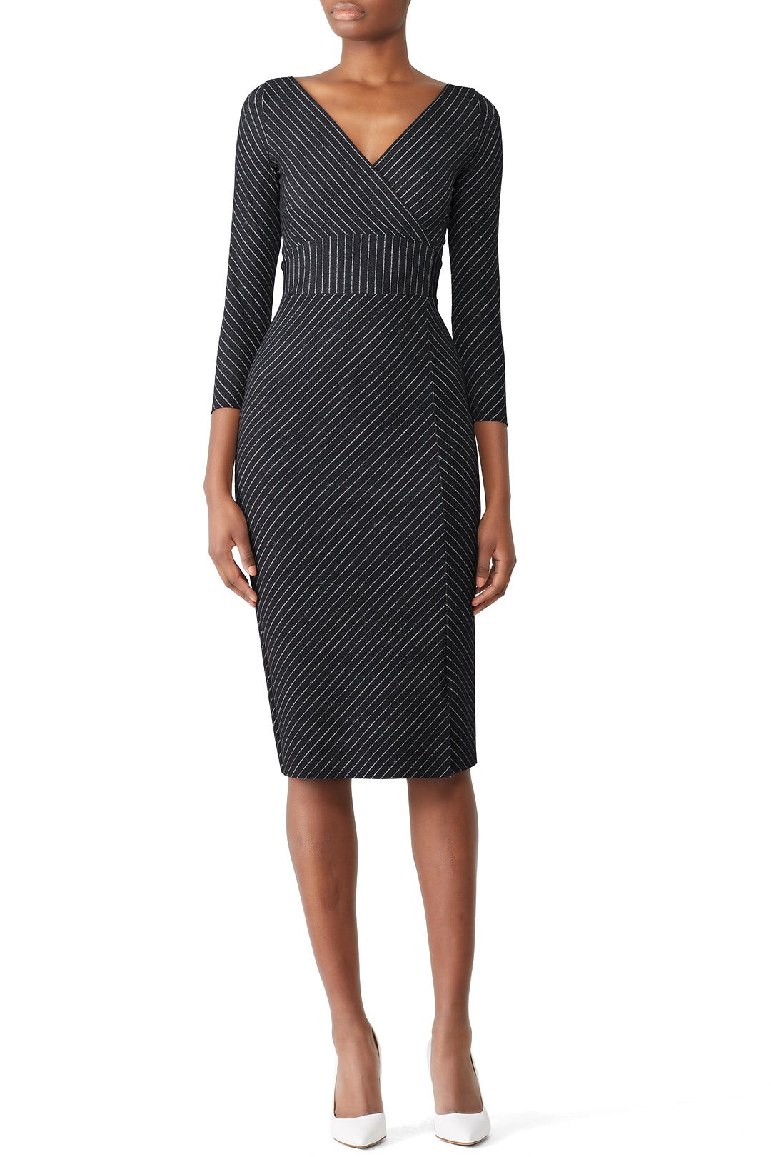 Pinstripe Iza Sheath by Chiara Boni La Petite Robe 0
