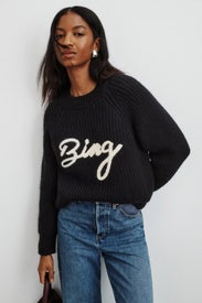 Bing Stitch Logo Sweater by Anine Bing