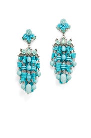 Turquoise Lionel Earrings by Dannijo