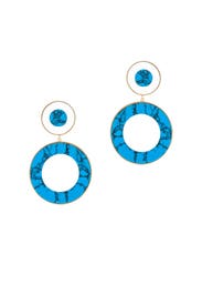 Turquoise Circle Drops by Joanna Laura Constantine