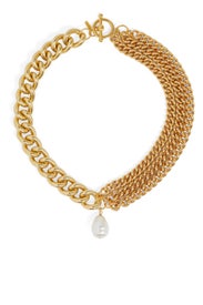 Baroque Pearl Drop Necklace by Kenneth Jay Lane