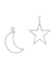 Star and Moon Earrings by Kenneth Jay Lane