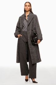 Retro Herringbone Oversized Coat by NVLT