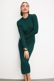 Cut Out Back Midi Sweater Dress by Ronny Kobo x RTR
