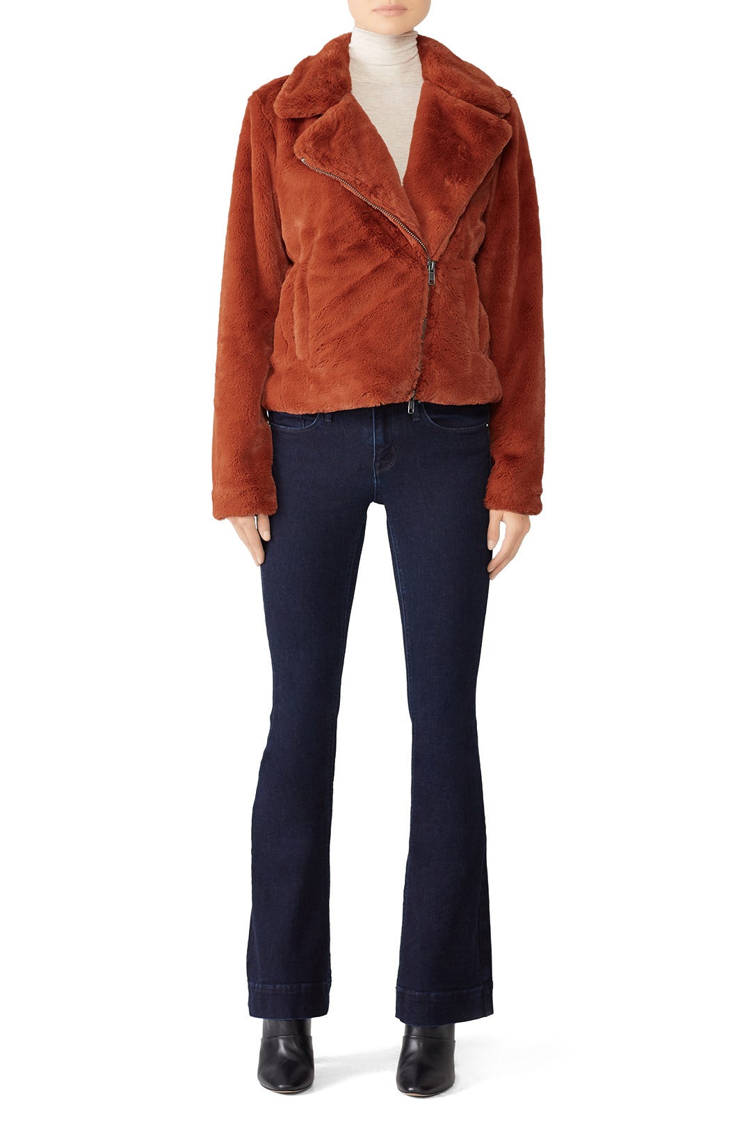 Rust Henderson Faux Fur Jacket by Rebecca Minkoff 0