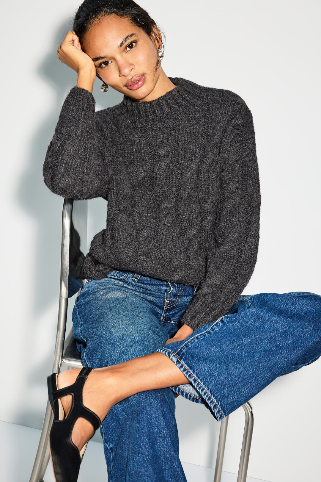 Avignon Cable Knit Sweater by ROAM | Rent the Runway