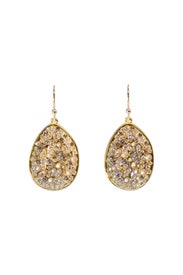 Gold Pave Teardrop Earring by Alexis Bittar