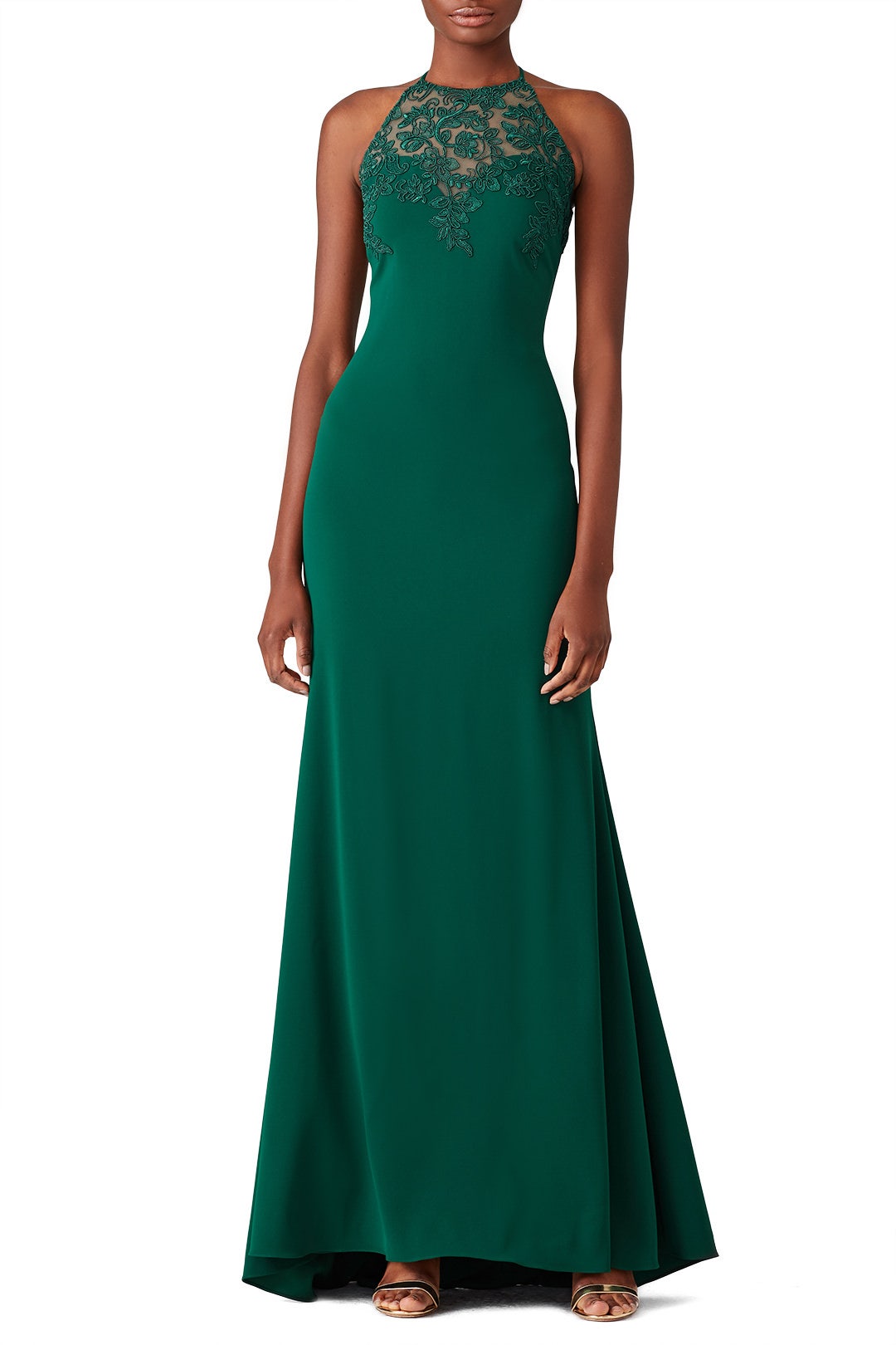 Emerald Lace Tyler Gown by Badgley Mischka 0