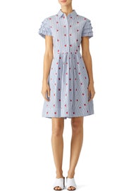 Cherry Orchard Ruffle Shirtdress by Draper James