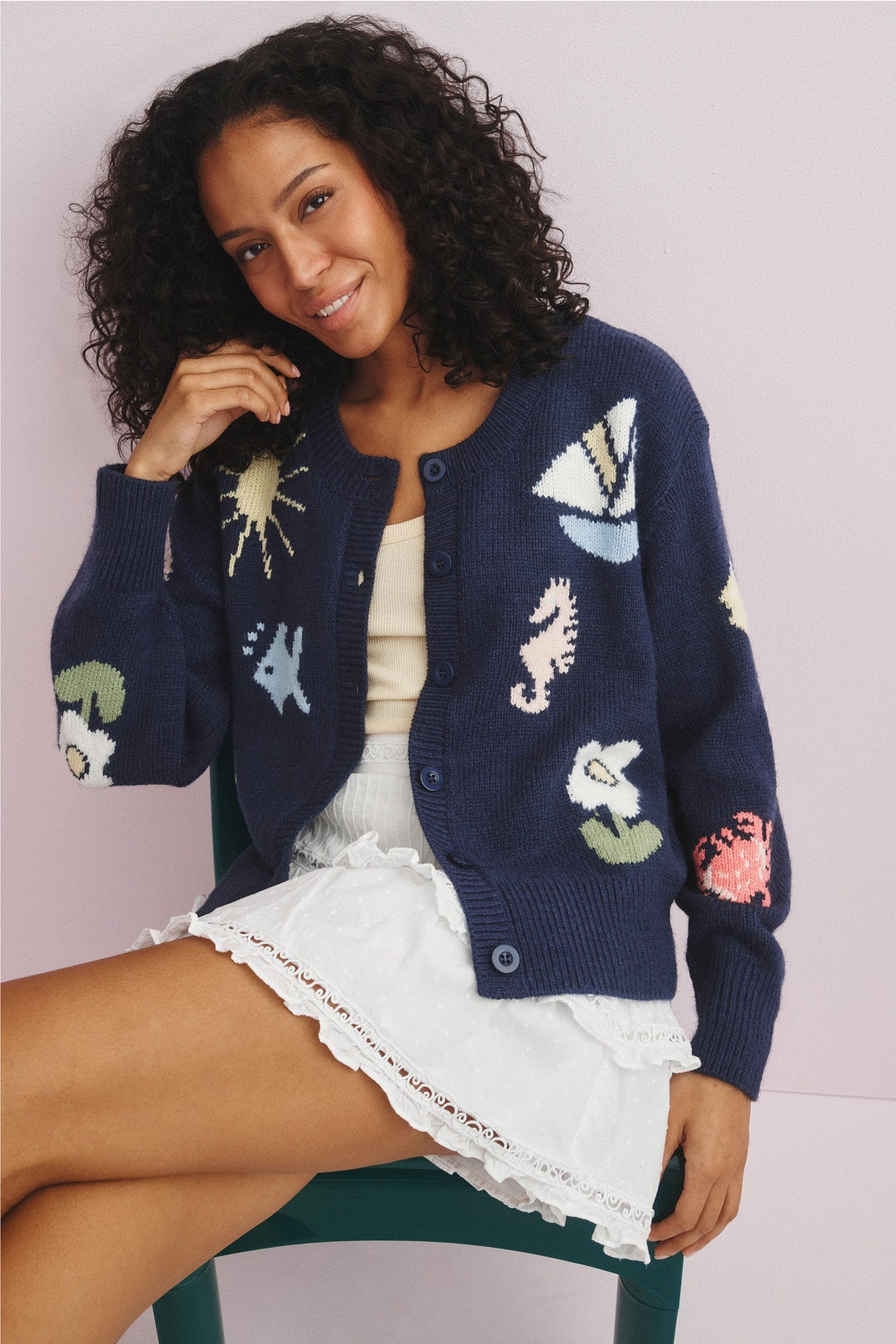 Marie Nautical Cardigan by For Love and Lemons 0