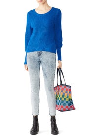 Confetti Bishop Sleeve Sweater by 525 America