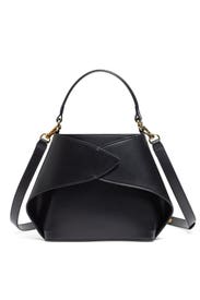 Black Caroline Satchel Bag by GIAQUINTO
