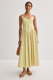 Yellow Dena Dress by Staud