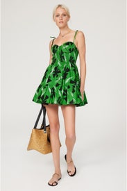 Green Pinwheel Landry Dress by Staud