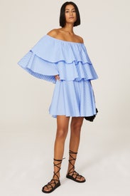 Tiered Ruffle Dress by TOME x RTR