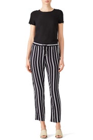 Navy Striped Serena Pants by Waverly Grey