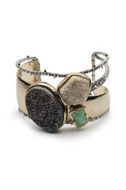 Druzy Stone Cuff by Alexis Bittar