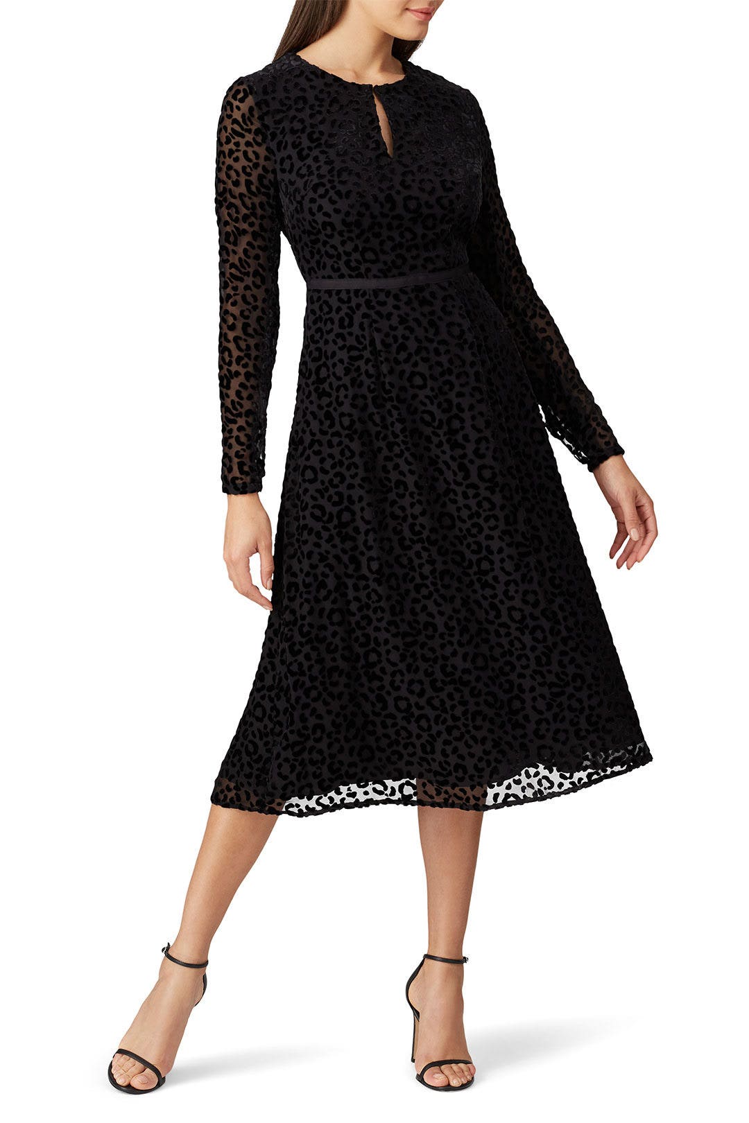 Leopard Grosgrain Burnout Dress by Boden 0