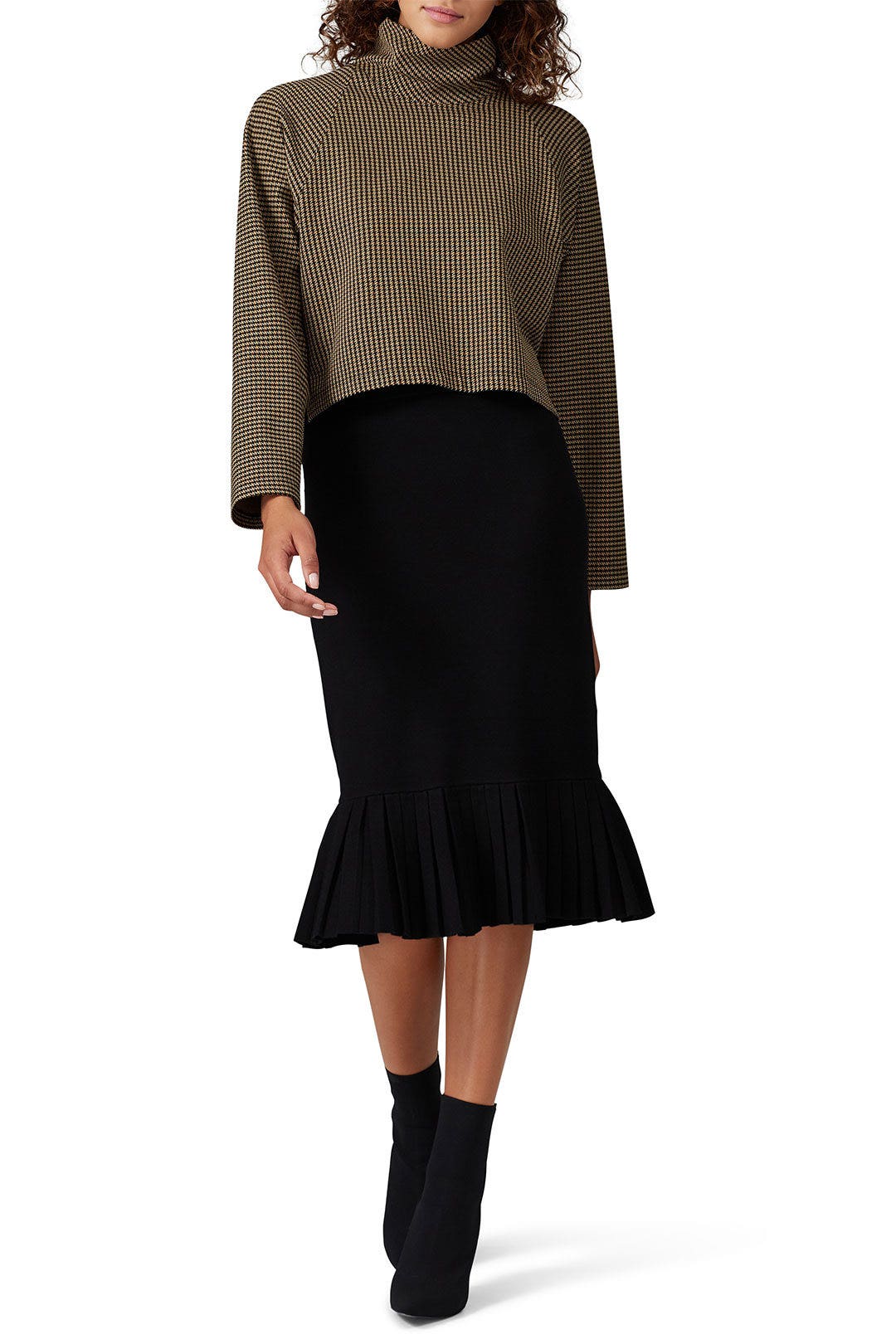 Slim Pleated Peplum Skirt by Club Monaco 0