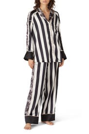 HAHT Striped PJ Shirt by HAH