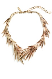 Gold Palm Leaf Necklace by Oscar de la Renta