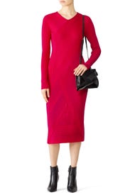 Knit Stripe Midi Dress by Cedric Charlier