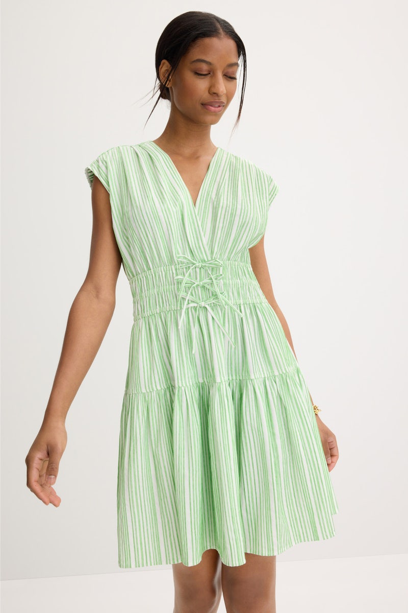 Tora Stripe Shirting Dress by Derek Lam 10 Crosby - Photo 0