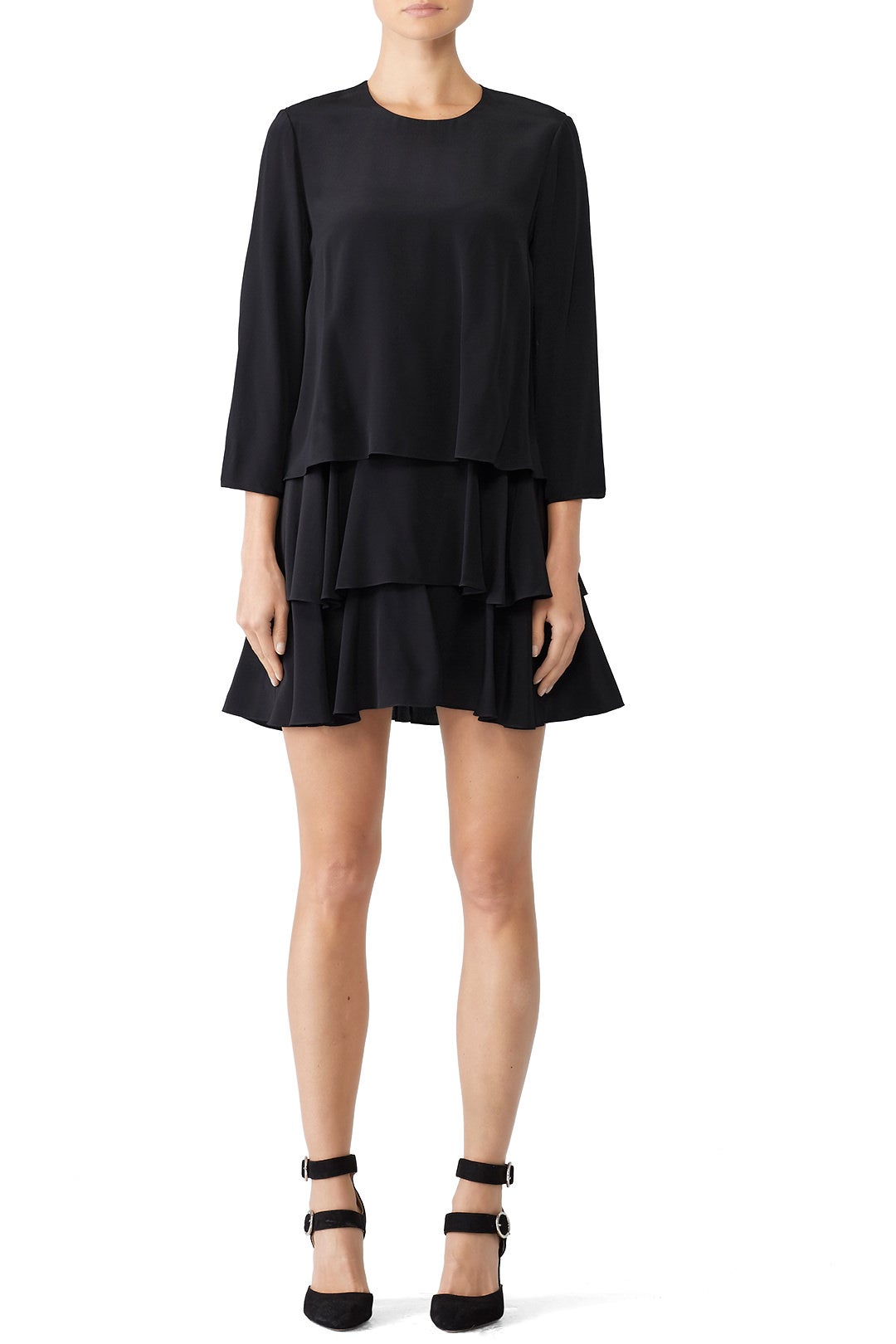 Long Sleeve Ruffle Dress by Jason Wu 0