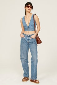 Raine Denim Crop Top by Levi's
