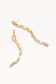 Crystal Baguette Earrings by Oscar de la Renta