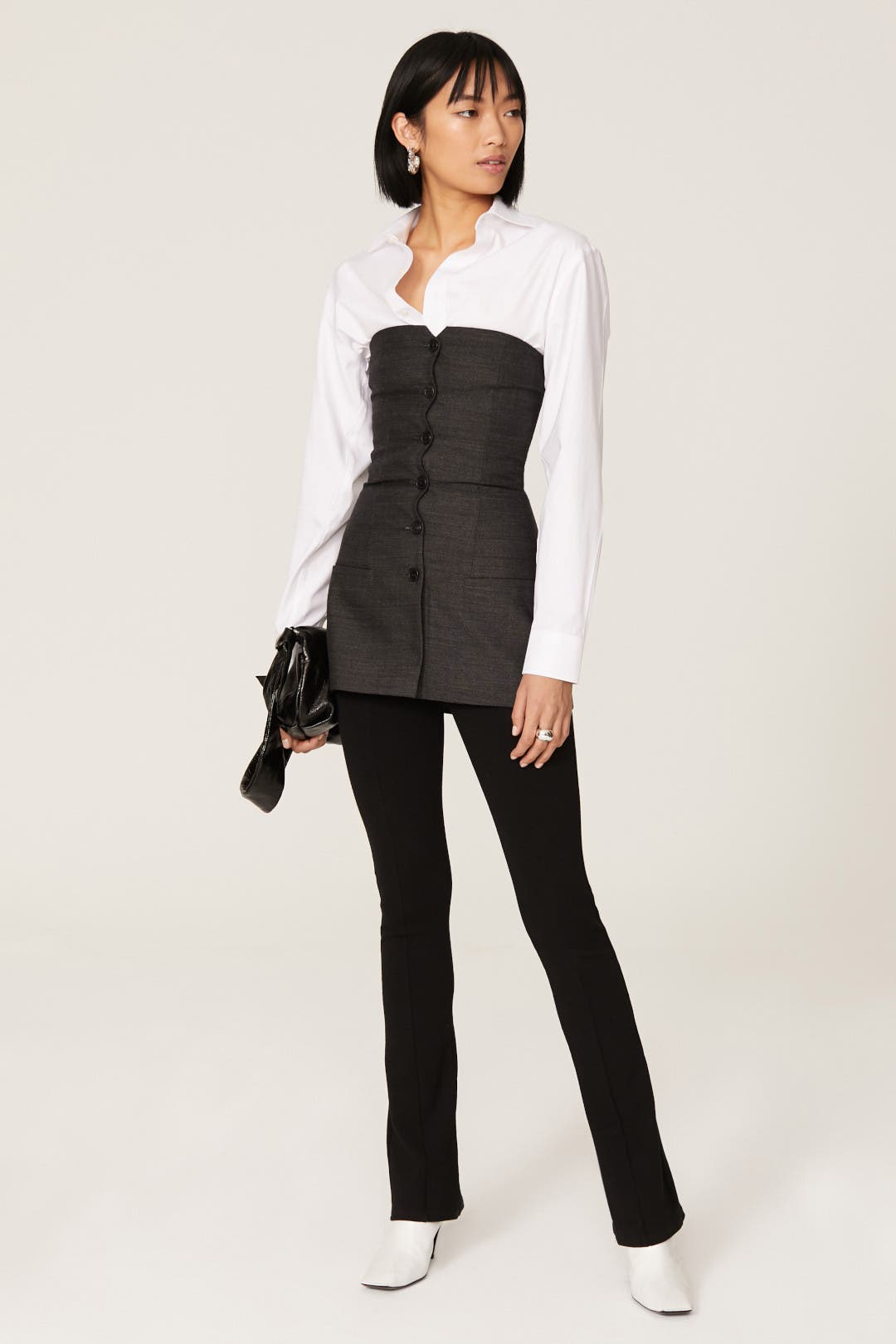 Belted Tuxedo Top by Philosophy di Lorenzo Serafini | Rent