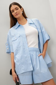 Stripe Poplin Shorts by 3.1 Phillip Lim