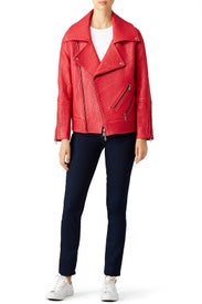 Red Brutus Jacket by Rebecca Minkoff