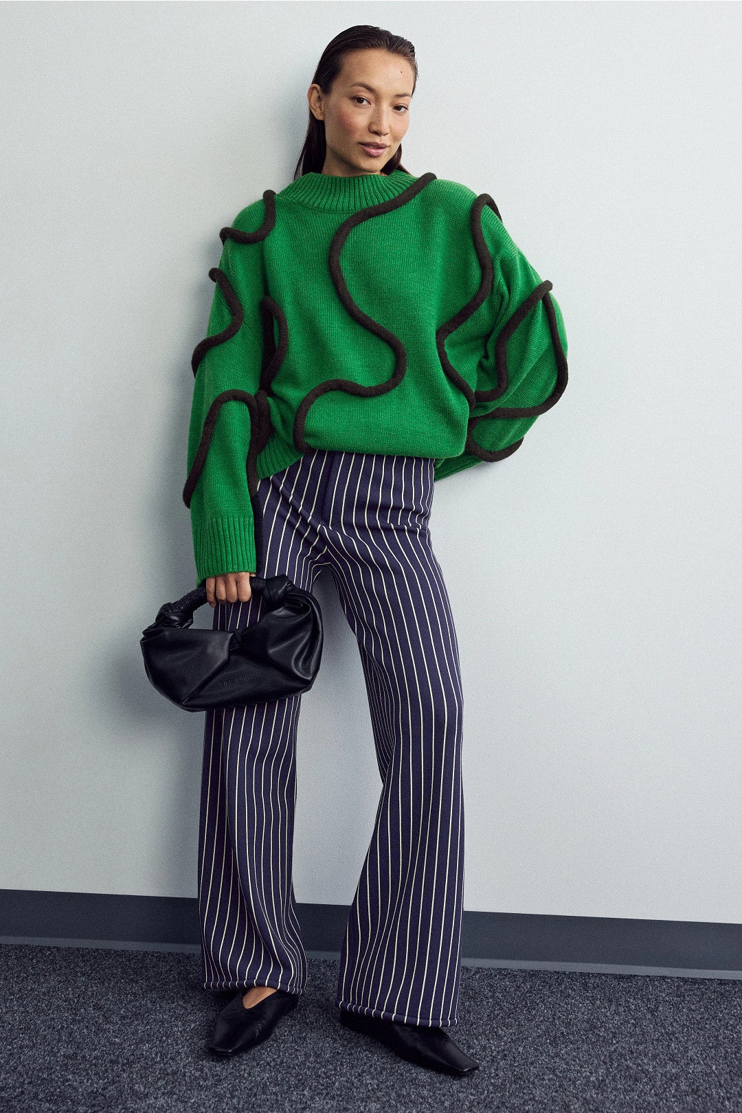 Jabber Pinstripe Knit Pants by SIMONMILLER 0